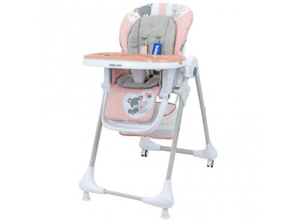 Baby Mix Jídelní židlička Infant Růžová