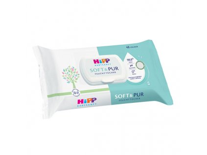 HiPP Babysanft Čistící vlhčené ubrousky Soft &Pure 48ks