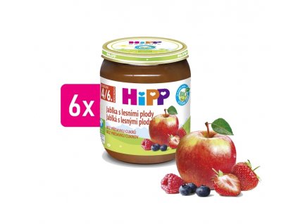 HiPP BIO Jablka s lesními plody 6x125g