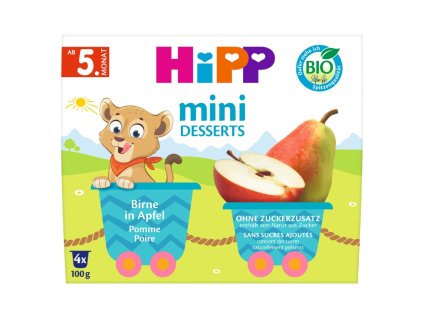 HiPP BIO Jablka s hruškami 4x100g 1