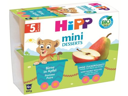 HiPP BIO Jablka s hruškami 4x100g