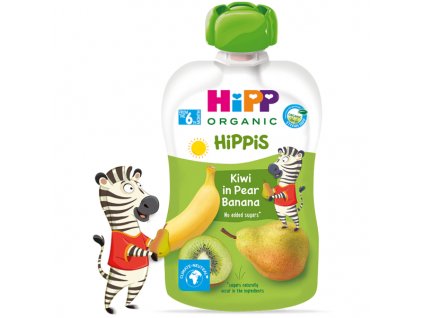 HiPP BIO 100% ovoce Hruška Banán Kiwi 100g
