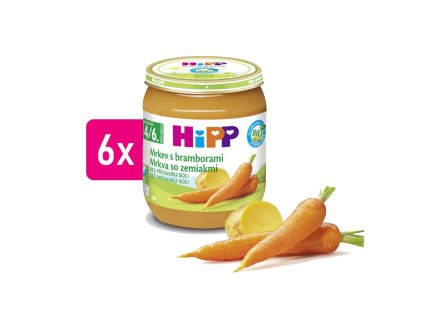 HiPP BIO Mrkev s bramborami 6x125g