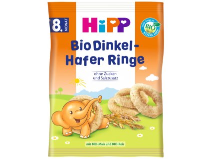 HiPP BIO Špaldovo-ovesné prstýnky 30g