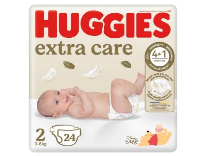HUGGIES Extra Care 2, 3 6 kg, 24 ks