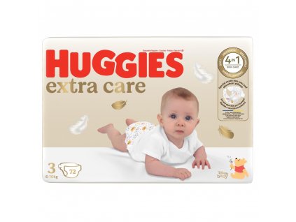HUGGIES Extra care 3, 6 10 kg, 72 ks
