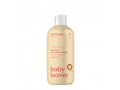 Dětská pěna do koupele ATTITUDE Baby leaves s vůní hruškové šťávy 473 ml