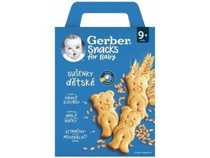 GERBER Snacks dětské sušenky 180g