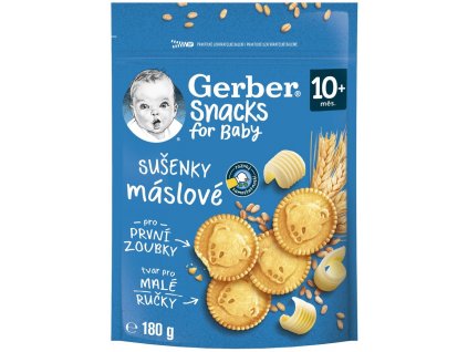 GERBER Snacks máslové sušenky 180g