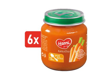 HAMI zeleninový příkrm Mrkvička 6x125g