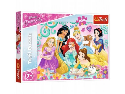 TREFL Puzzle Disney Princezny Šťastný svět princezen 200 dílků