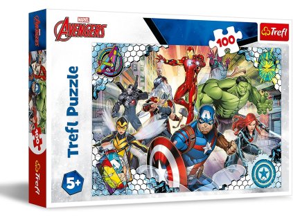 TREFL Puzzle Slavní Avengers 100 dílků