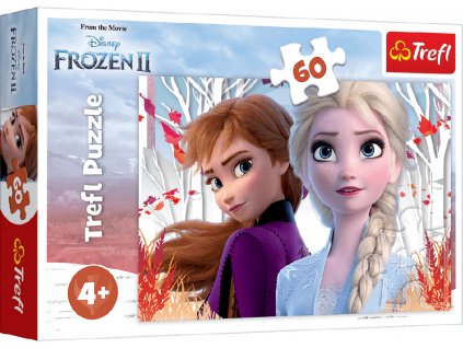 TREFL Puzzle Frozen Kouzelný svět Anny a Elsy 60 dílků