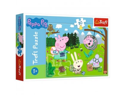 TREFL Puzzle Prasátko Peppa Výlet do lesa 30 dílků