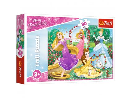 TREFL Puzzle Disney princezny Být princeznou 30 dílků