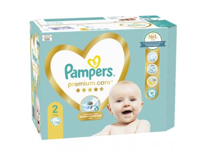 Pampers Premium care 2, 136ks, 4 8kg