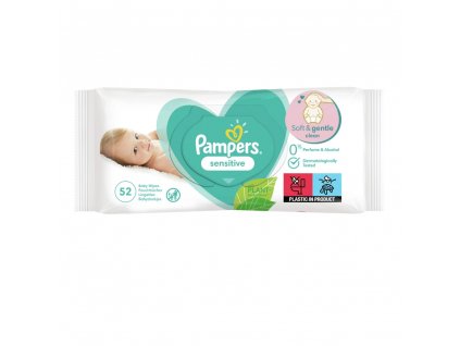 Pampers vlhčené ubrousky Sensitive 52ks