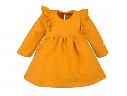 Dětské šaty s volánky SIMPLY COMFY medová 62