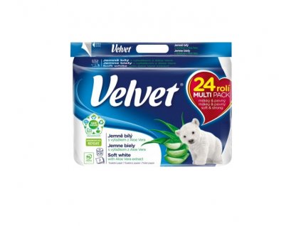 Velvet Soft White toaletní papír 3vrstvý 24ks