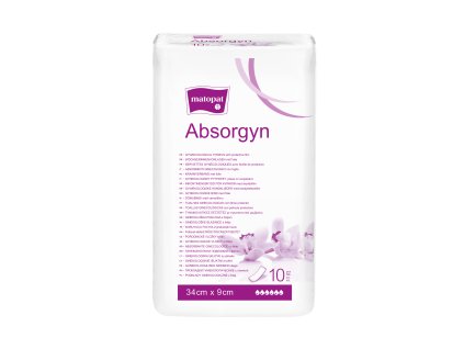 Absorgyn poporodní gynekologické vložky bez folie 34x9cm (10ks) (1)
