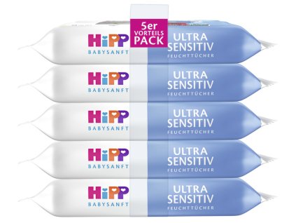 HiPP Čistící vlhčené ubrousky ULTRA SENSITIVE 5x48ks 1