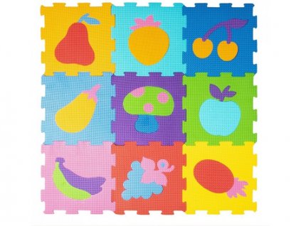 SMILY PLAY Pěnové puzzle podložka Ovoce (9ks) 1