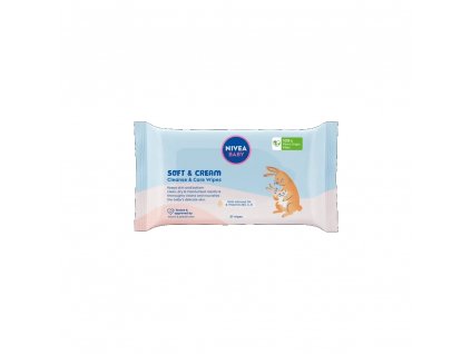 Nivea Baby Čisticí a pečující ubrousky Soft&Cream 57ks