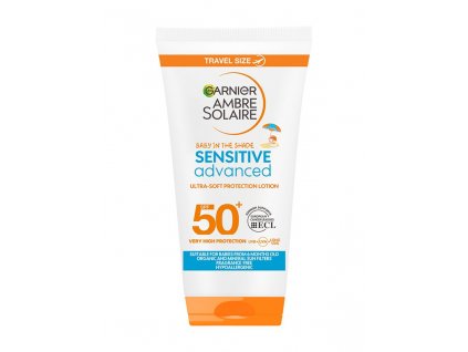 Garnier Ambre Solaire Sensitive Advanced opalovací mléko pro děti SPF 50+,50ml