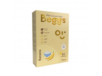 Beggs Mléčná rýžová kaše banánová (200g)