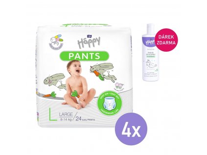 4x Bella Happy Pants 4 Maxi ( 8 14 kg) 24 ks