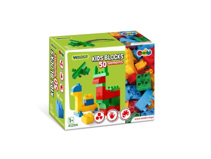 WADER Stavebnice Kids Blocks (50ks)