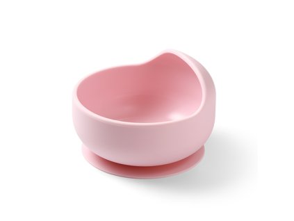 BabyOno Silikonová miska s přísavkou růžová