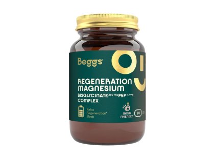 Beggs Magnesium bisglycinate 380 mg + P5P COMPLEX 1,4 mg (60 kapslí) 1