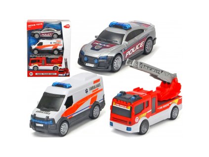 DICKIE TOYS Záchranná vozidla (3ks)