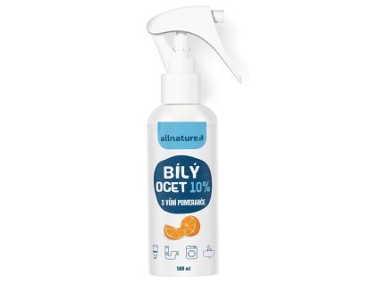 Allnature Bílý ocet sprej 10 % s vůní pomeranče 500ml