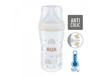 NUK Perfect Match láhev s kontrolou teploty 260 ml bílá 2