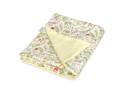 BabyMatex Dětská deka VELLO 75x100cm Světle žlutá