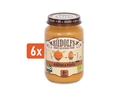 Rudolfs BIO Příkrm dýně a brambory 6x190g