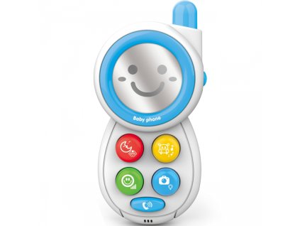 WOOPIE Interaktivní telefon se zvukem modrý