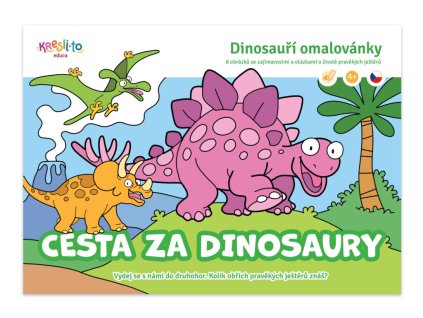 Omalovánka Cesta za dinosaury