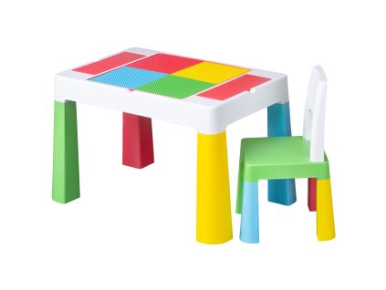 TEGGI Dětská sada stoleček a židlička Multifun multicolor
