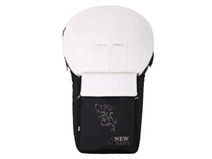 New Baby Luxusní fleecový fusak černý