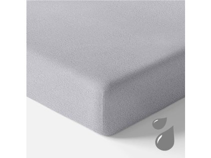 EEVI Voděodolné froté prostěradlo 120x60 Šedé