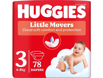 Huggies Ultra Little Movers 3, 4 9 kg, 78ks