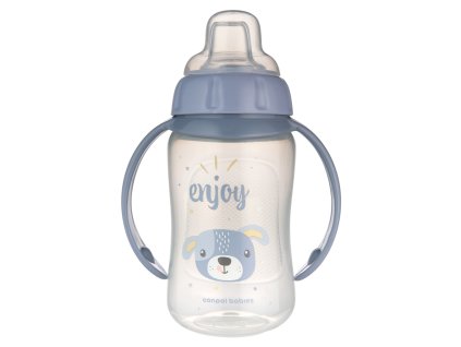 Canpol babies Hrneček tréninkový CUTE ANIMALS se silikonovým pítkem 320ml pejsek
