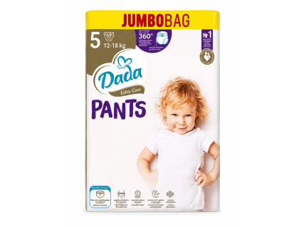 Dada JUMBOBAG extra care PANTS 5, 12 18kg, 68ks 2