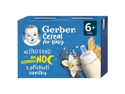 GERBER Cereal mlíčko s kaší vanilkové 2x200ml