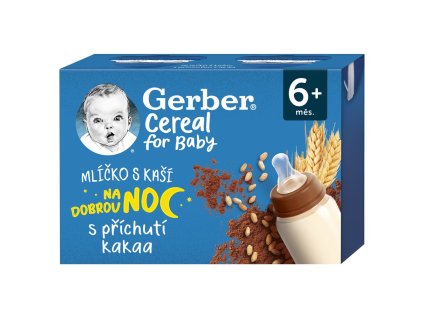 GERBER Cereal mlíčko s kaší kakaové 2x200ml