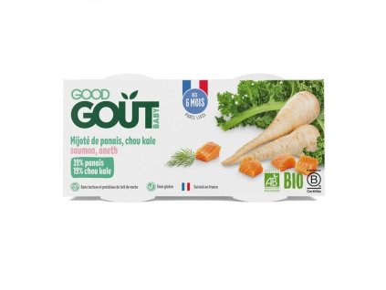 Good Gout BIO Losos s kapustou a pastinákem (2x190g)