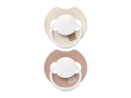 LOVI Dudlík svítící silikonový dynamický PRIME 6 18m (2ks) Ivory Blush